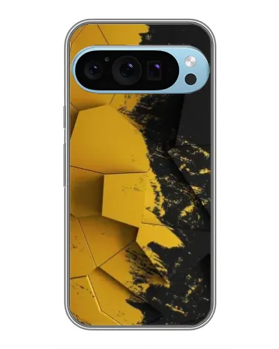 Чехол для Google Pixel 9 Pro с картинкой «Золотые осколки геометрии»