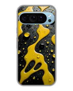 Чехол для Google Pixel 9 Pro с картинкой «Жидкое желтое золото»