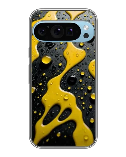 Чехол для Google Pixel 9 Pro с картинкой «Жидкое желтое золото»