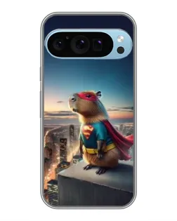 Чехол для Google Pixel 9 Pro с картинкой «Капи-мен супергерой»