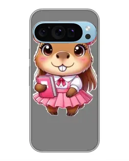 Чехол для Google Pixel 9 Pro с картинкой «Девочка капибара»