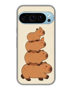 Чехол для Google Pixel 9 Pro с картинкой «Башня из капибар»