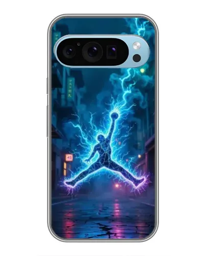 Чехол для Google Pixel 9 с картинкой «Jordan Gold Jumpman»