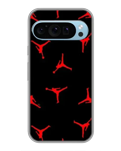Чехол для Google Pixel 9 с картинкой «Jordan Red Pattern»