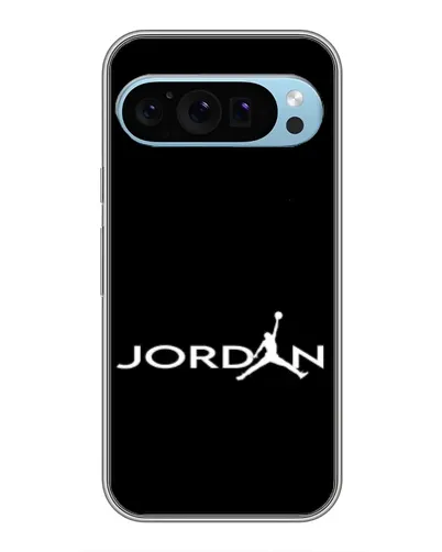 Чехол для Google Pixel 9 с картинкой «Jordan White Logo»