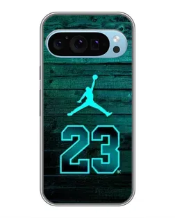 Чехол для Google Pixel 9 с картинкой «Jordan Cyan 23»