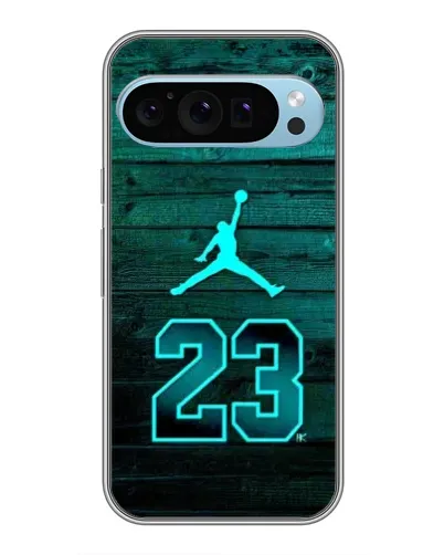 Чехол для Google Pixel 9 с картинкой «Jordan Cyan 23»