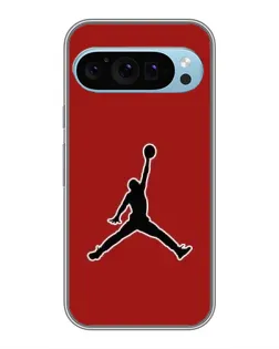 Чехол для Google Pixel 9 с картинкой «Jordan Red Back»