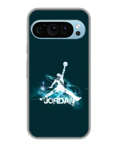 Чехол для Google Pixel 9 с картинкой «Jordan Blue Fire»