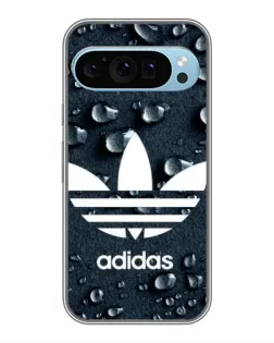 Чехол для Google Pixel 9 с картинкой «Adidas Trefoil Blue»