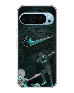 Чехол для Google Pixel 9 с картинкой «Спортивный арт Nike»