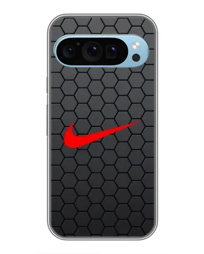 Чехол для Google Pixel 9 с картинкой «Nike — карбоновая сетка»