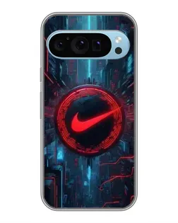 Чехол для Google Pixel 9 с картинкой «Техногенный стиль Nike»