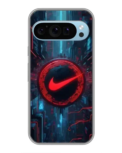 Чехол для Google Pixel 9 с картинкой «Техногенный стиль Nike»