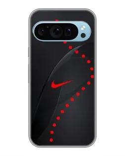 Чехол для Google Pixel 9 с картинкой «Абстрактный дизайн Nike»