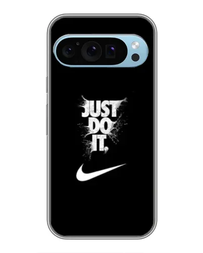 Чехол для Google Pixel 9 с картинкой «Текстовый принт Nike»