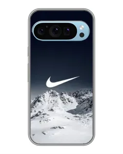 Чехол для Google Pixel 9 с картинкой «Nike — зимние горы»