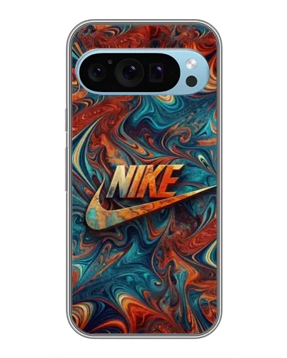 Чехол для Google Pixel 9 с картинкой «Nike в абстракции»
