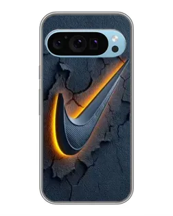 Чехол для Google Pixel 9 с картинкой «Объемный логотип Найк»