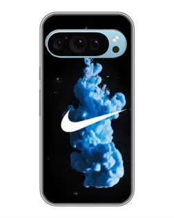 Чехол для Google Pixel 9 с картинкой «Nike и синий дым»