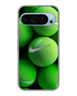 Чехол для Google Pixel 9 с картинкой «Теннисные мячи Найк»