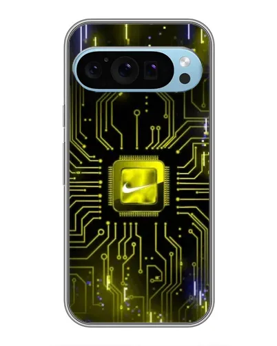 Чехол для Google Pixel 9 с картинкой «Nike — золотая искра»