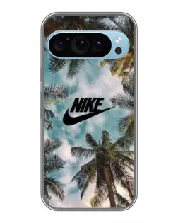 Чехол для Google Pixel 9 с картинкой «Тропический принт Nike»
