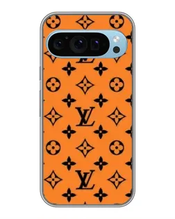 Чехол для Google Pixel 9 с картинкой «Оранжевый стиль LV»