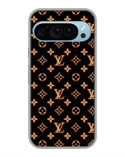 Чехол для Google Pixel 9 с картинкой «Золотая монограмма LV»