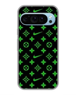 Чехол для Google Pixel 9 с картинкой «Неоновый принт LV»