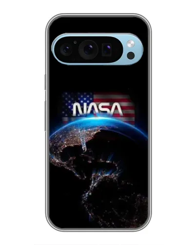 Чехол для Google Pixel 9 с картинкой «Земля из космоса NASA»
