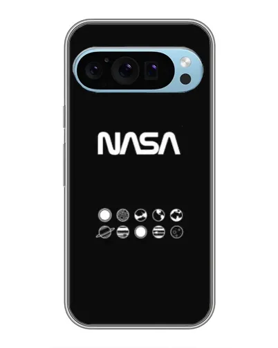 Чехол для Google Pixel 9 с картинкой «NASA — технический принт»