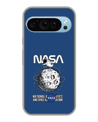 Чехол для Google Pixel 9 с картинкой «NASA — лунная миссия»