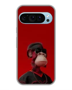 Чехол для Google Pixel 9 с картинкой «Bored Ape в красном»