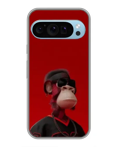 Чехол для Google Pixel 9 с картинкой «Bored Ape в красном»
