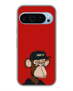 Чехол для Google Pixel 9 с картинкой «Bored Ape — красный фон»