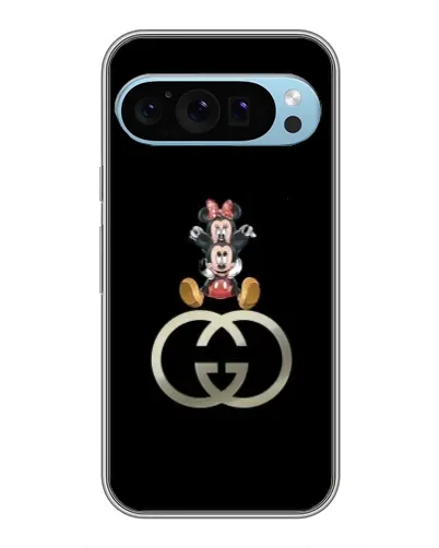 Чехол для Google Pixel 9 с картинкой «Минни Маус на лого»