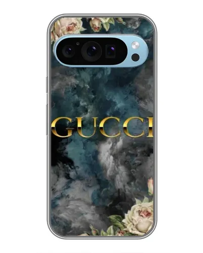 Чехол для Google Pixel 9 с картинкой «Абстрактные цветы Gucci»