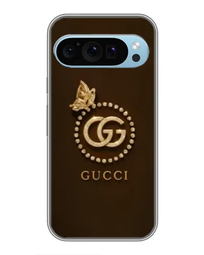 Чехол для Google Pixel 9 с картинкой «Gucci — золотая бабочка»