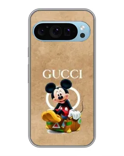 Чехол для Google Pixel 9 с картинкой «Микки Маус Gucci — крафт»