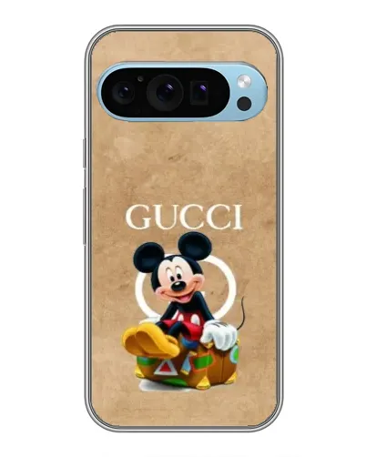 Чехол для Google Pixel 9 с картинкой «Микки Маус Gucci — крафт»