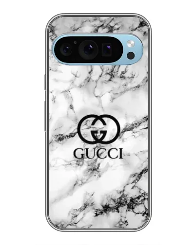 Чехол для Google Pixel 9 с картинкой «Gucci — мраморный шик»