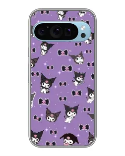 Чехол для Google Pixel 9 с картинкой «Kuromi — паттерн»
