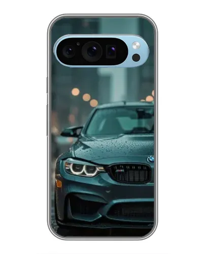 Чохол для Google Pixel 9 з картинкою «BMW у вогнях міста»