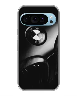Чехол для Google Pixel 9 с картинкой «Эмблема BMW — макро»
