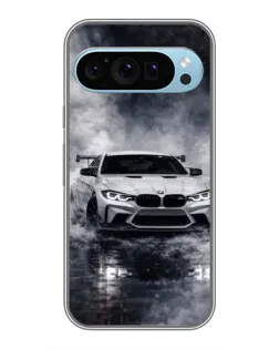 Чехол для Google Pixel 9 с картинкой «BMW сквозь туман»