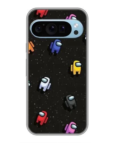Чохол для Google Pixel 9 з картинкою «Космічний патерн Among Us»