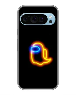 Чохол для Google Pixel 9 з картинкою «Among Us неонове сяйво»