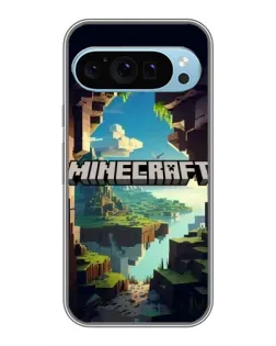 Чохол для Google Pixel 9 з картинкою «Печера Майнкрафт»