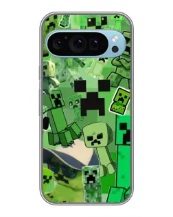 Чохол для Google Pixel 9 з картинкою «Кріпери Minecraft»